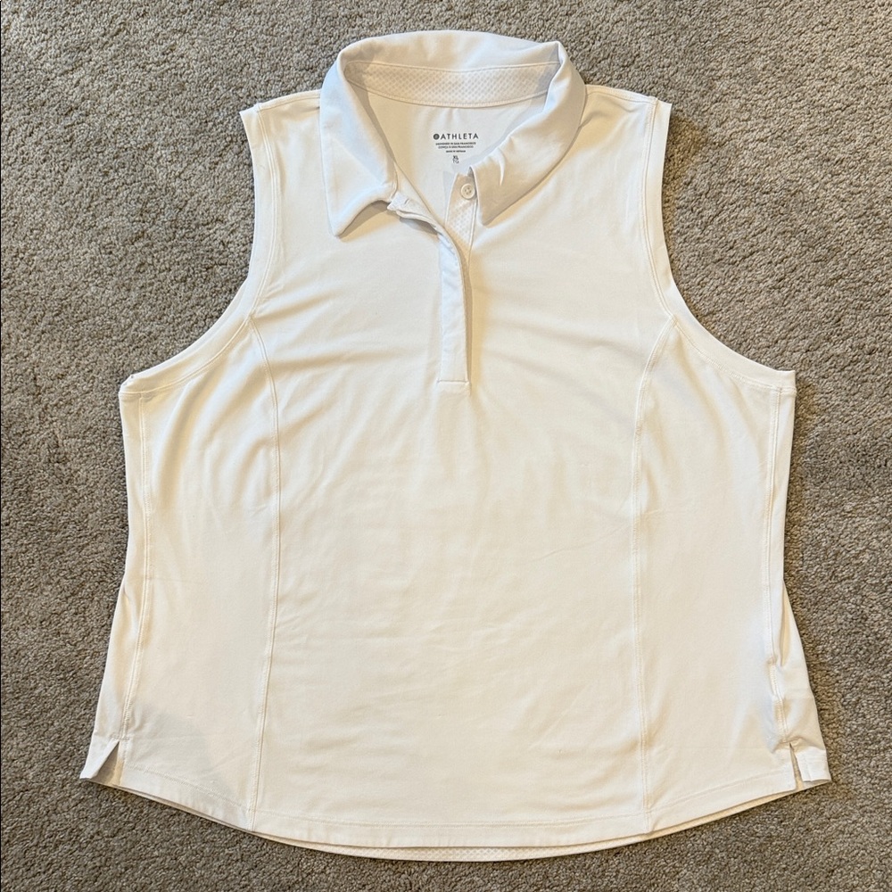 Athleta Sleeveless Collared Tank